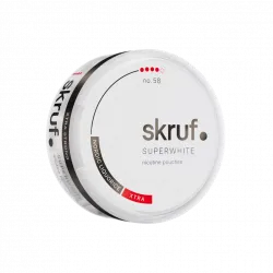 SKRUF SUPERWHITE NORDIC LIQUORICE EXTRA STRONG